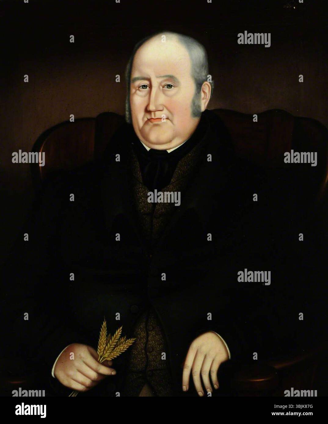 Hudson, Hannah Maria ; Thomas Holcroft, locataire agriculteur ; National Trust, Rufford Old Hall ; http ://www.artuk.org/artworks/thomas-holcroft-tenant-farmer-132508 Banque D'Images