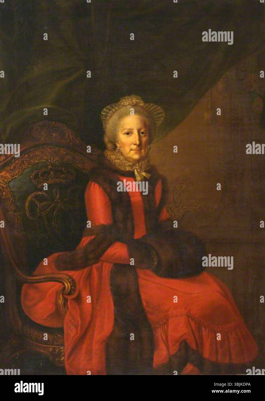 Ziesenis, Johann Georg ; Princesse Philippine Charlotte de Prusse (1716-1801), Duchesse de Brunswick-Wolfenbuttel ; National Trust, Hatchlands ; http ://www.artuk.org/artworks/princess-philippine-charlotte-of-prussia-17161801-duchess-of-brunswick-wolfenbuttel-217383 Banque D'Images