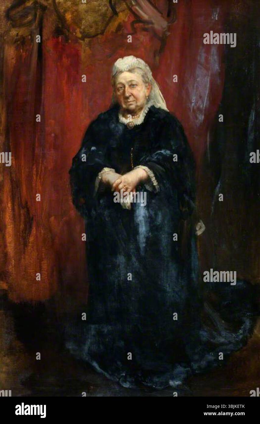 Shannon, James Jebusa ; la reine Victoria (1819-1901), régna de 1837 à 1901 ; National Galleries of Scotland ; http ://www.artuk.org/artworks/queen-victoria-18191901-reigned-18371901-213199 Banque D'Images