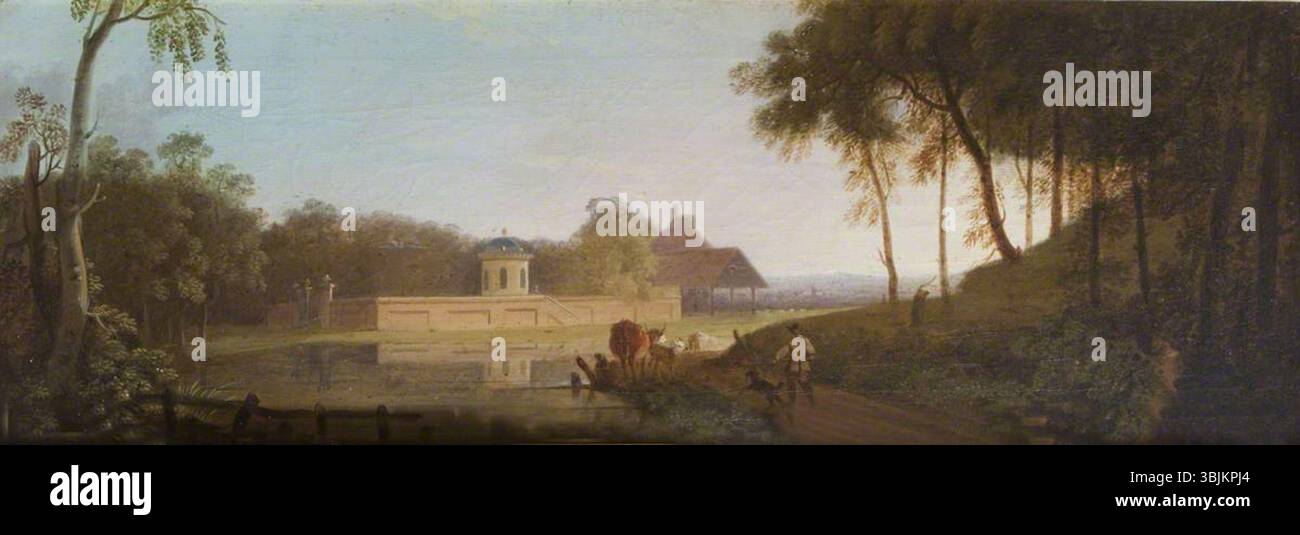 Catton the Elder, Charles ; View of Happisburgh, Norfolk ( ?) ; National Trust, Felbrigg Hall ; http ://www.artuk.org/artworks/view-of-happisburgh-norfolk-171282 Banque D'Images