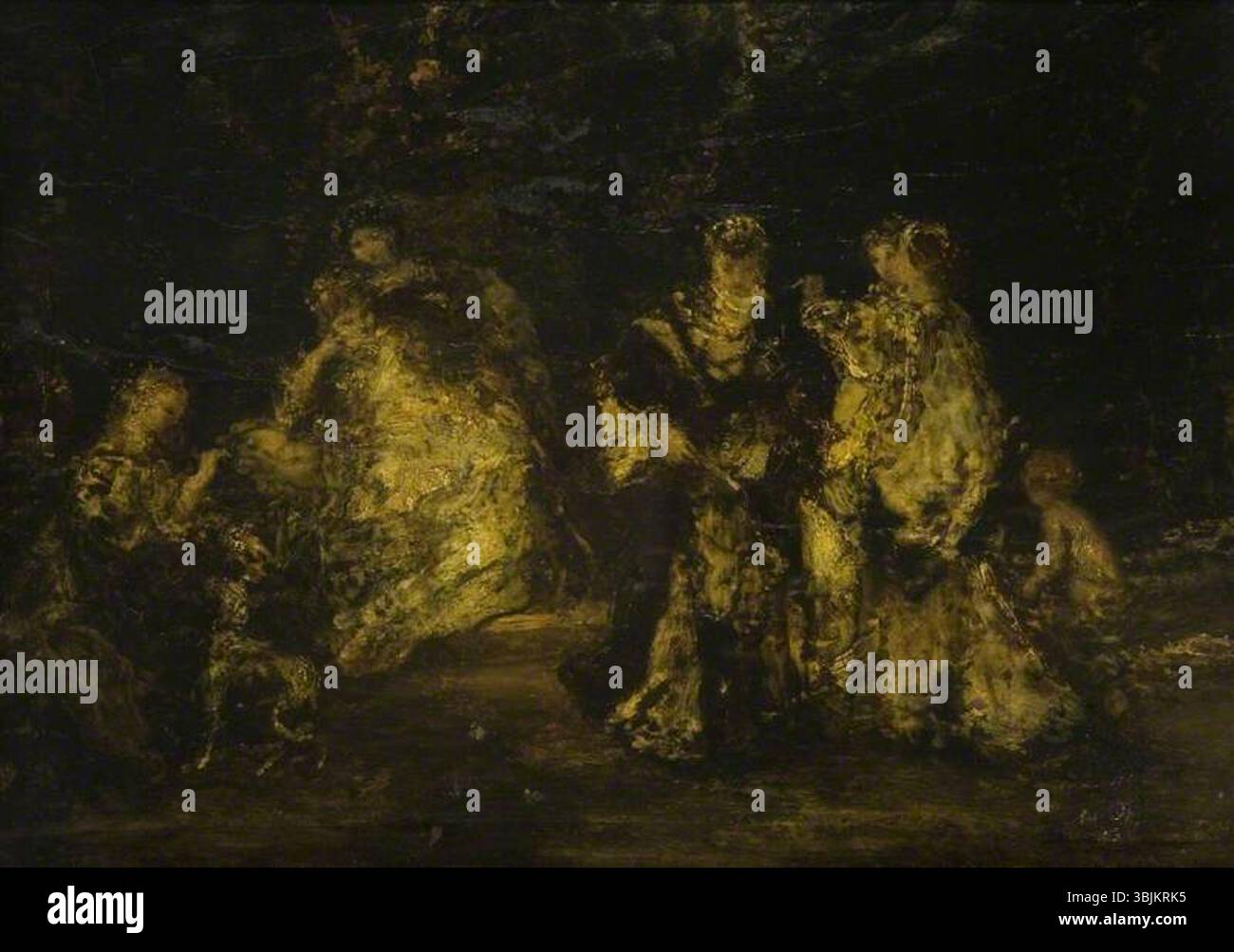 Monticelli, Adolphe Joseph Thomas|Maris, Matthijs ; dans la forêt ; Glasgow Museums ; http ://www.artuk.org/artworks/in-the-forest-85381 Banque D'Images