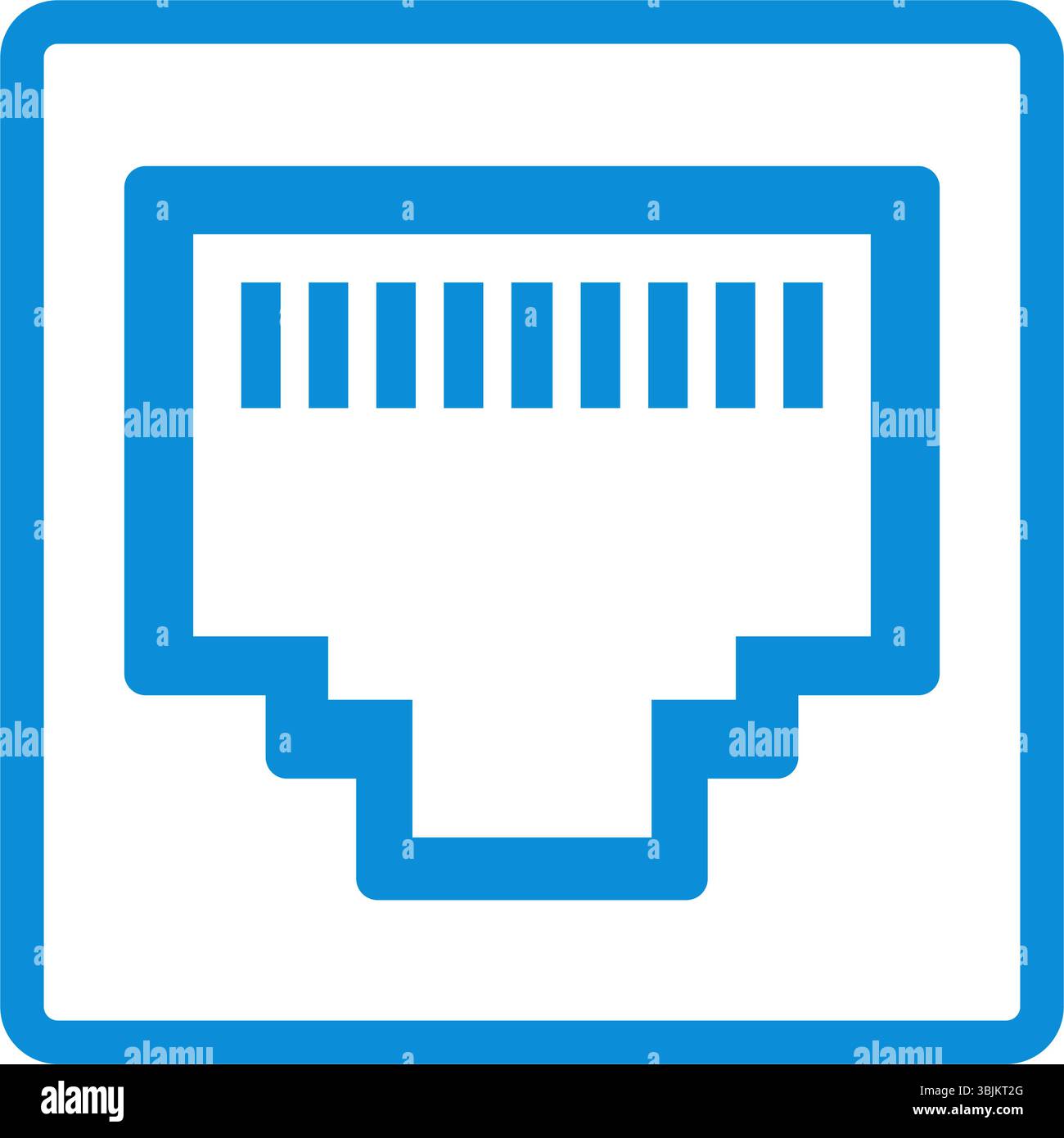 Modèle de conception d'icône de port d'ordinateur Illustration de Vecteur