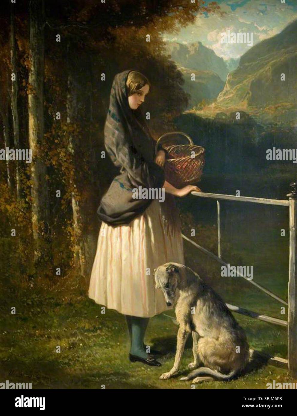 Dedreux, Alfred ; Une fille écossaise ; Collection de peintures ; http ://www.artuk.org/artworks/a-scottish-girl-31825 Banque D'Images