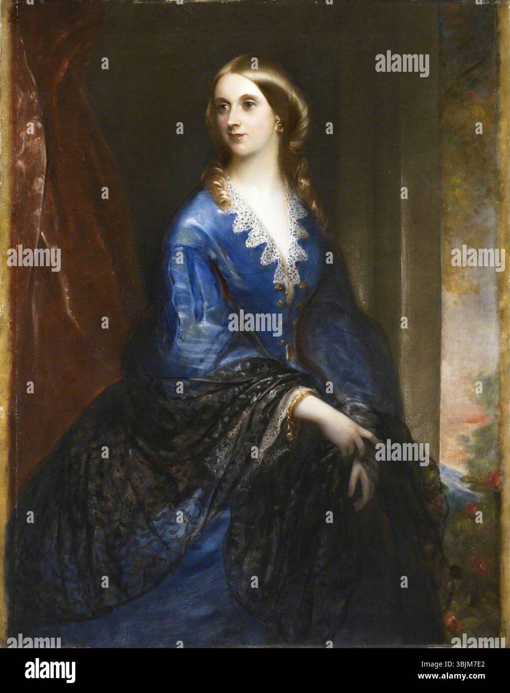 Grispini, Filippo ; Maria Harriet Hesketh (1826-1905), Lady Palk, plus tard baronne Haldon ; National Trust, Rufford Old Hall ; http ://www.artuk.org/artworks/maria-harriet-hesketh-18261905-lady-palk-later-baroness-haldon-132495 Banque D'Images