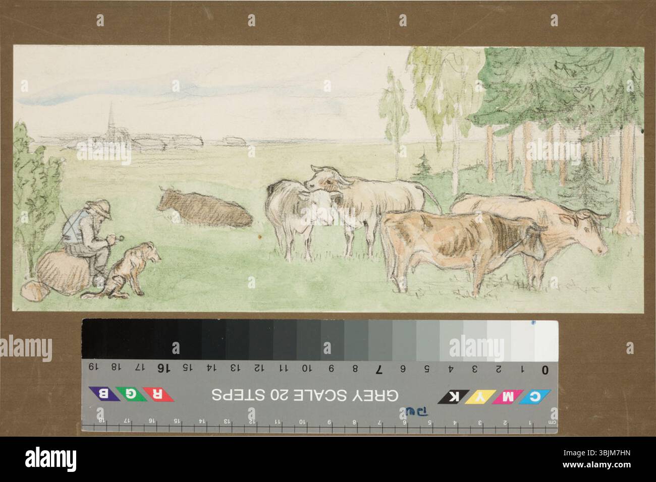 Kompositsioonikavand d'Aleksander Uurits (1888-1918) est un croquis de composition à l'aquarelle, au papier et au crayon. L’œuvre démontre l’habileté d’Uurits à combiner différents médias pour créer des compositions visuelles dynamiques du début du XXe siècle. Banque D'Images