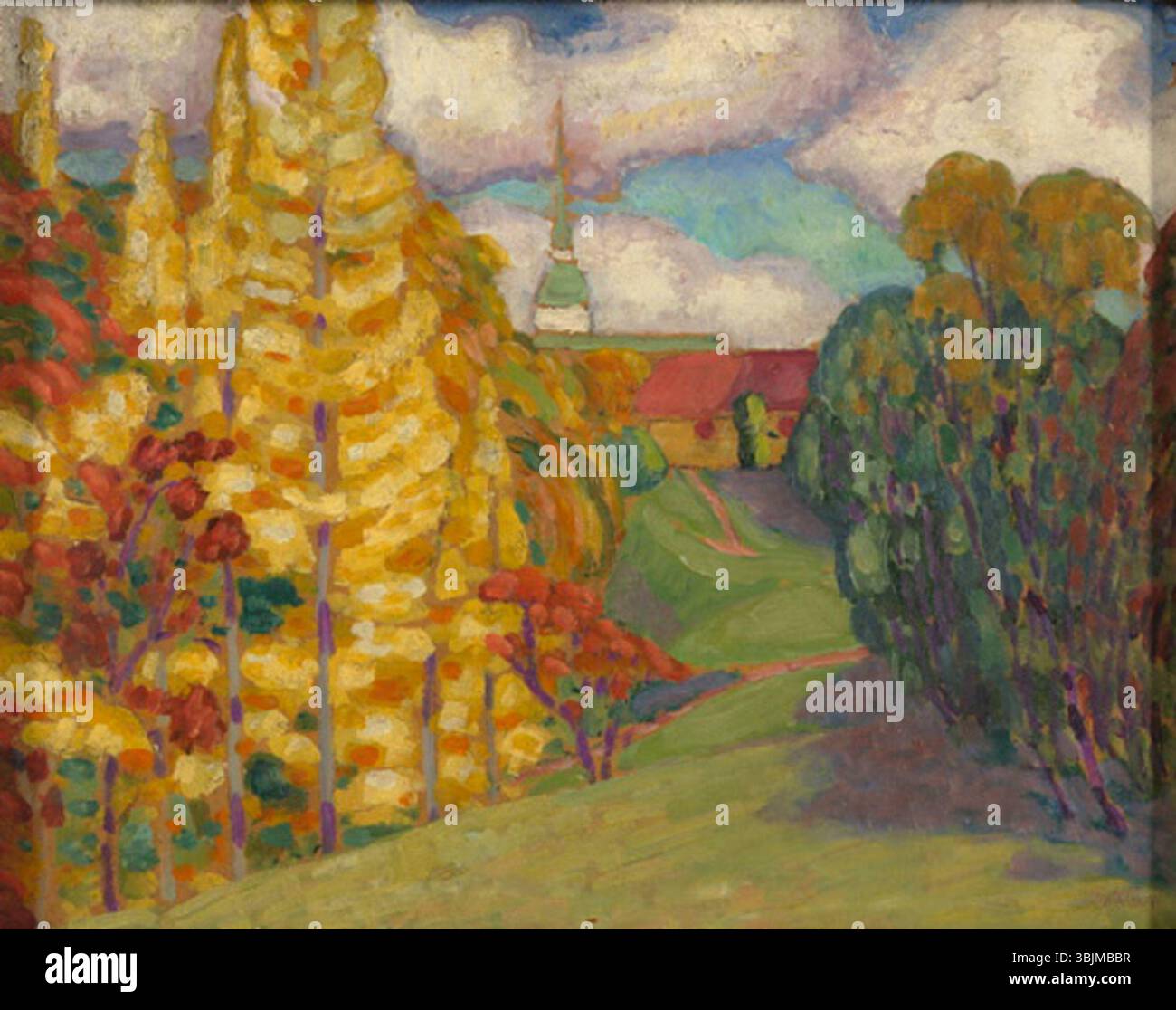 Maastik. Etüüd' (étude du paysage) de Konrad Mägi (1878–1925) est une peinture à l'huile de 1912, représentant une étude d'un paysage avec un pinceau lâche et une utilisation de couleurs vibrantes, capturant l'essence de la campagne estonienne. Banque D'Images Maastik. Etüüd' (étude du paysage) de Konrad Mägi (1878–1925) est une peinture à l'huile de 1912, représentant une étude d'un paysage avec un pinceau lâche et une utilisation de couleurs vibrantes, capturant l'essence de la campagne estonienne. Banque D'Images