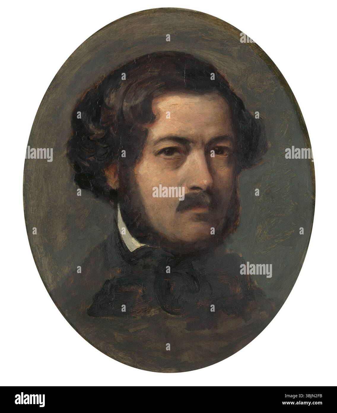 Cette peinture à l'huile de Franz Xaver Winterhalter représente le prince Albert, épouse de la reine Victoria, entre 1845 et 1855. Le portrait met en valeur son apparence noble et son comportement royal. Banque D'Images