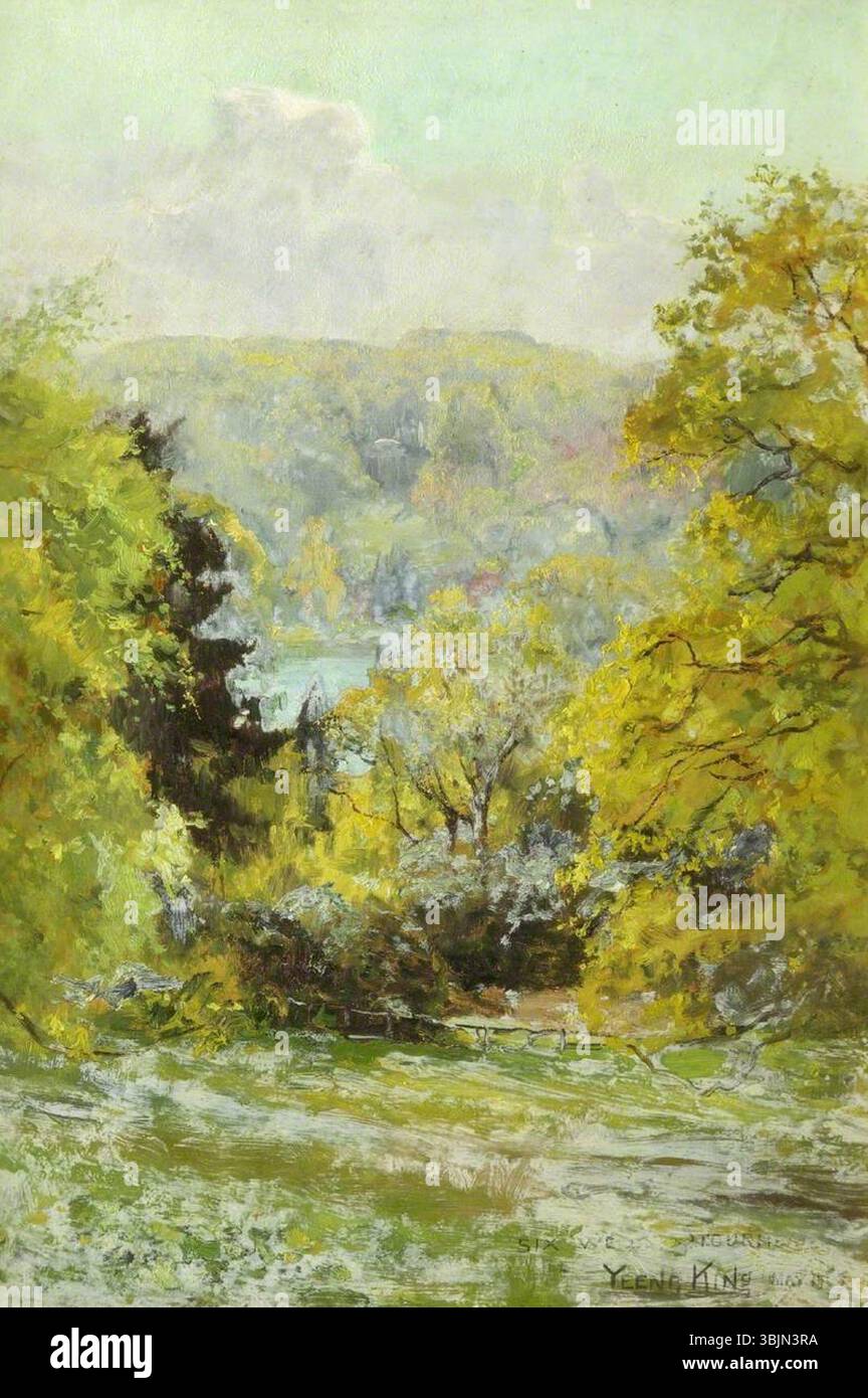 King, Henry John Yeend ; six Wells, Stourhead ; National Trust, Stourhead ; http ://www.artuk.org/artworks/six-wells-stourhead-101377 Banque D'Images