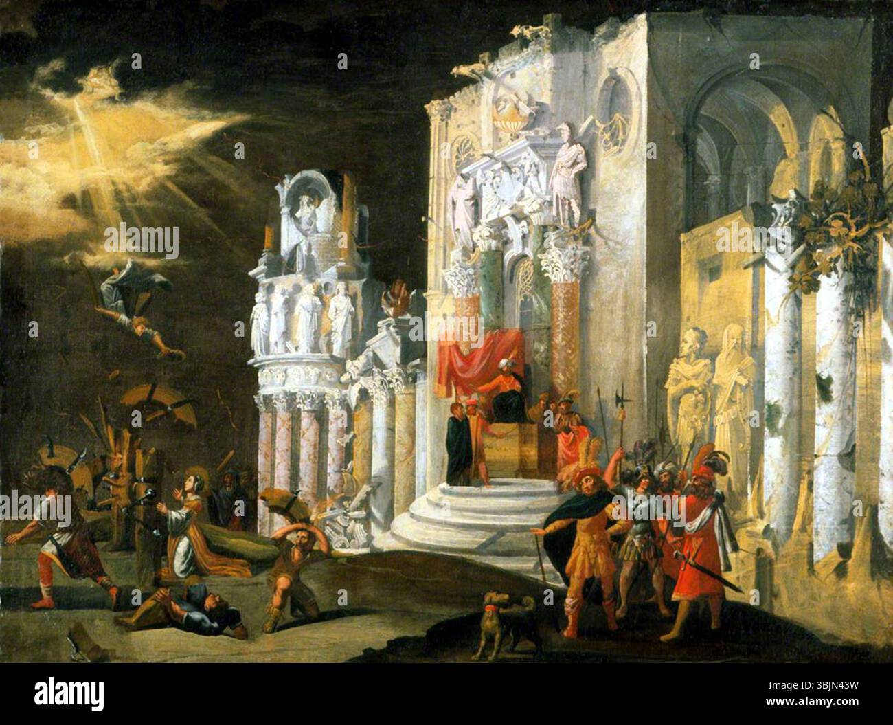 Barra, Didier|de Nome, François ; le martyre de Sainte Catherine ; Southampton City Art Gallery ; http ://www.artuk.org/artworks/the-martyrdom-of-saint-catherine-17437 Banque D'Images