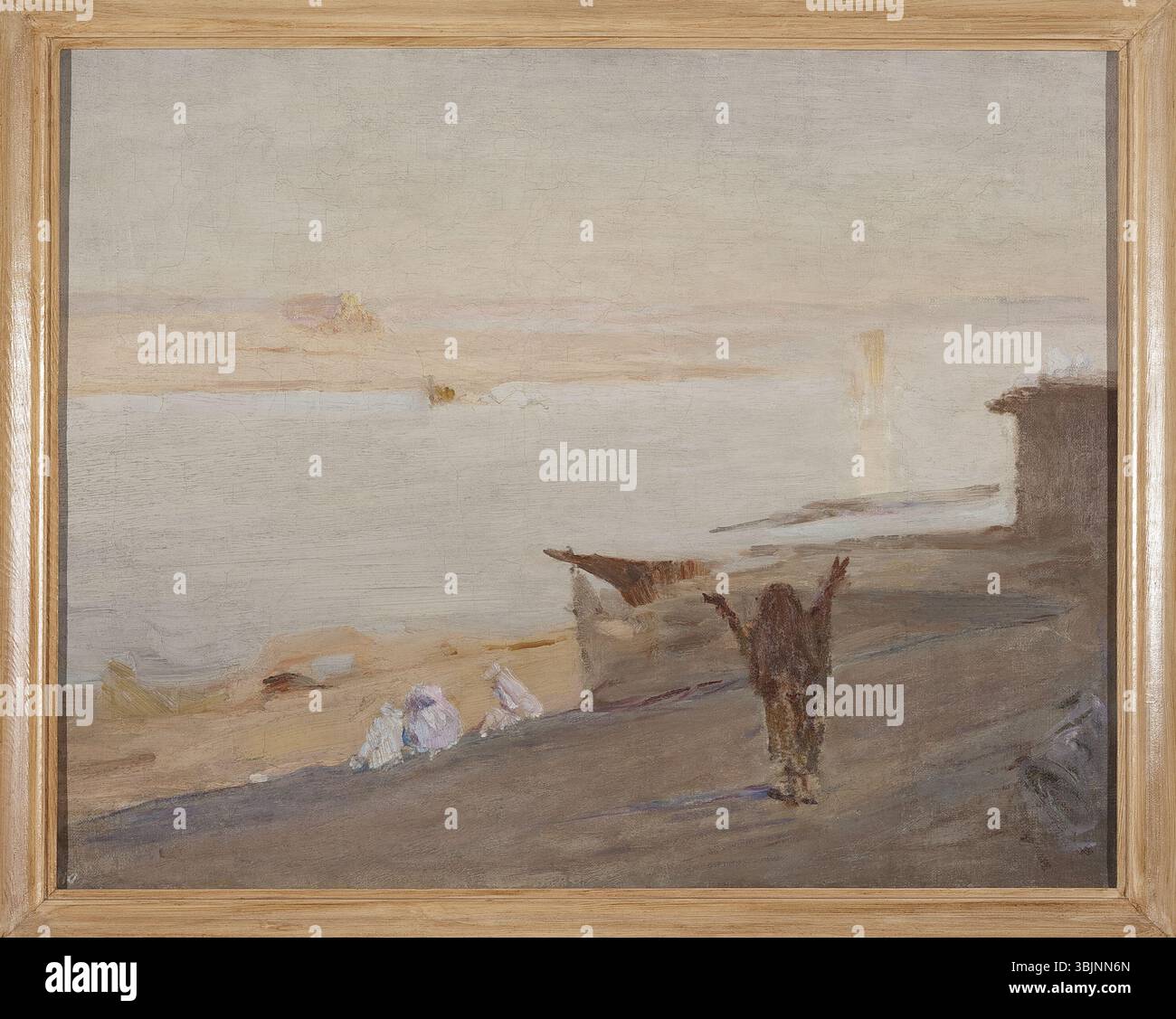 MP 1648 ; Ciągliński, Jan (1858-1913) (malarz) ; Ganges. Z podróży do Indii ; 1907 ; olej ; płótno ; 71 x 89 Banque D'Images MP 1648 ; Ciągliński, Jan (1858-1913) (malarz) ; Ganges. Z podróży do Indii ; 1907 ; olej ; płótno ; 71 x 89 Banque D'Images