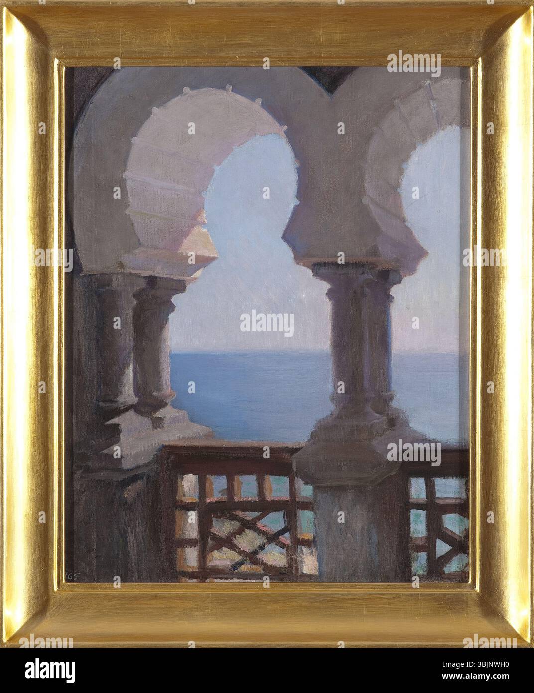 MP 1425 ; Ciągliński, Jan (1858-1913) (malarz) ; Ganek maurytański willi Bachczi-Dere w Jałcie. Z podróży do Krymu ; 1887 ; olej ; płótno ; 53,5 x 42,5 Banque D'Images MP 1425 ; Ciągliński, Jan (1858-1913) (malarz) ; Ganek maurytański willi Bachczi-Dere w Jałcie. Z podróży do Krymu ; 1887 ; olej ; płótno ; 53,5 x 42,5 Banque D'Images