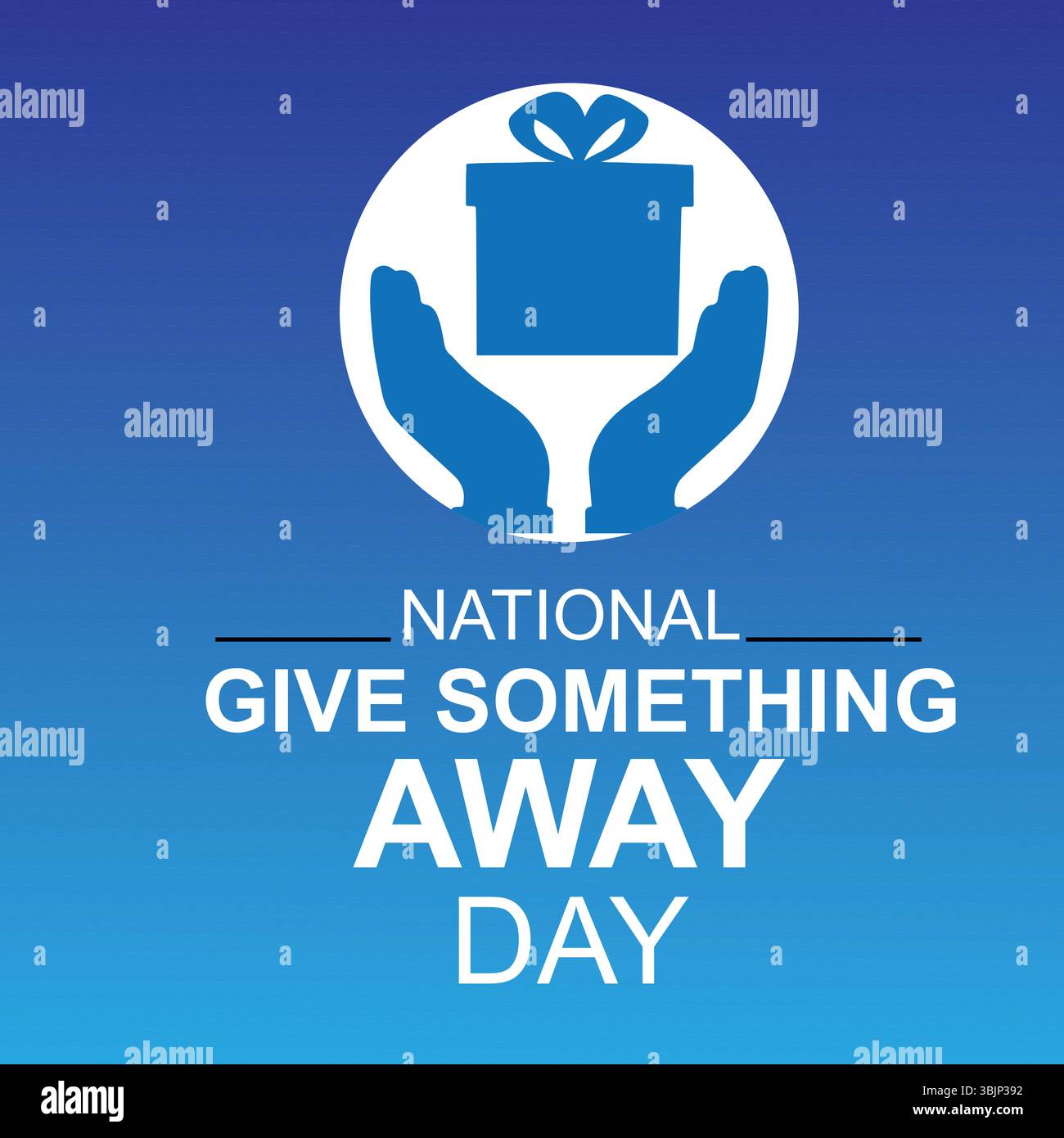 Affiche de la journée « Give Something Away » nationale Illustration de Vecteur
