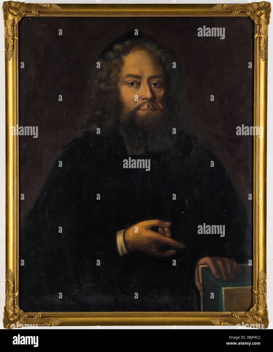 L’œuvre de Johan Henrik Scheffel en 1730 représente Gustaf Adolf humble, évêque de Växjö. Humble est montré dans la robe d'un prêtre tenant une Bible, soulignant sa position cléricale et son rôle religieux. Banque D'Images