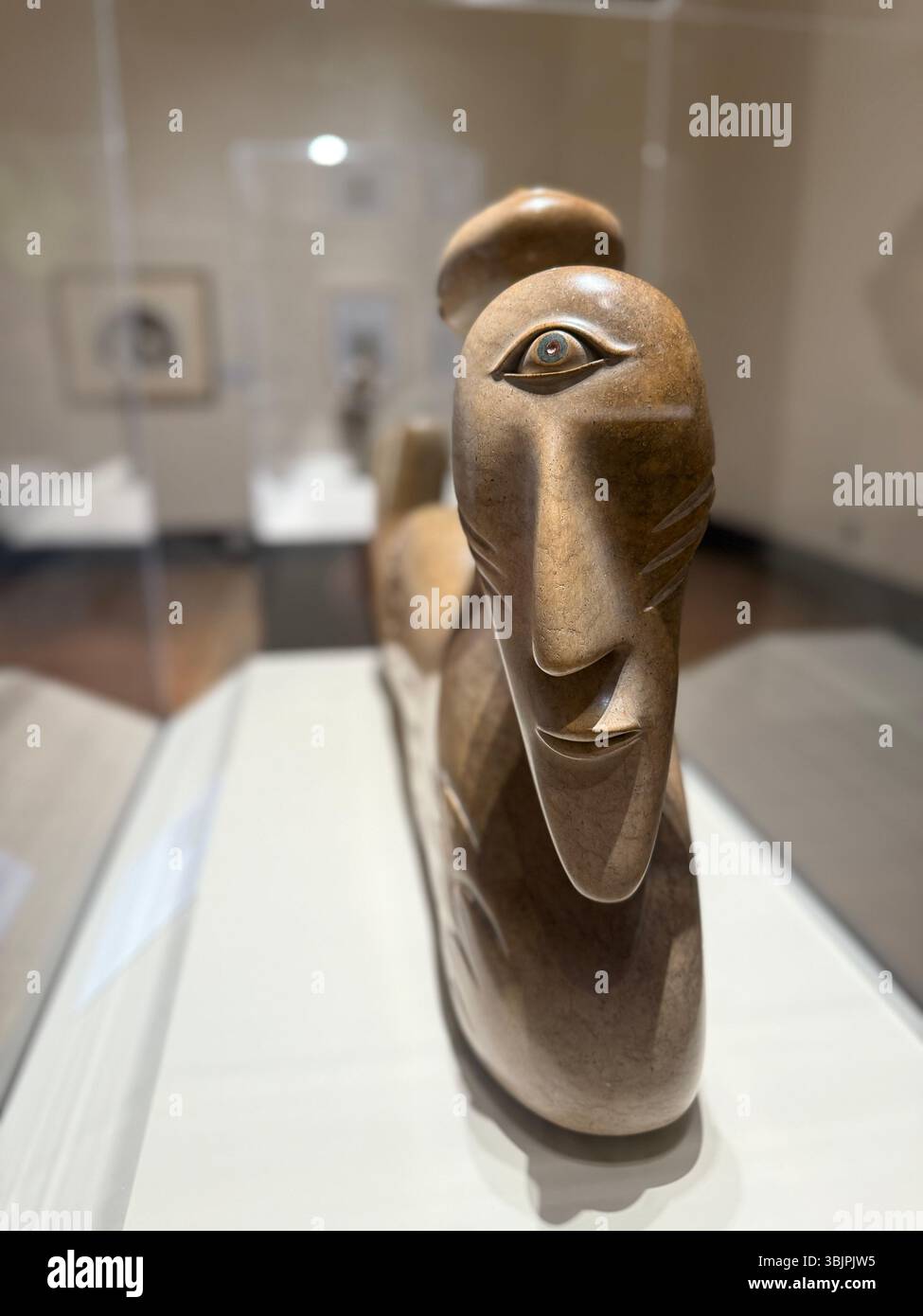 Art inuit de l'exposition « voix de l'Arctique », Musée Eiteljorg des Indiens d'Amérique et de l'Art occidental, Indianapolis, Indiana, États-Unis Banque D'Images