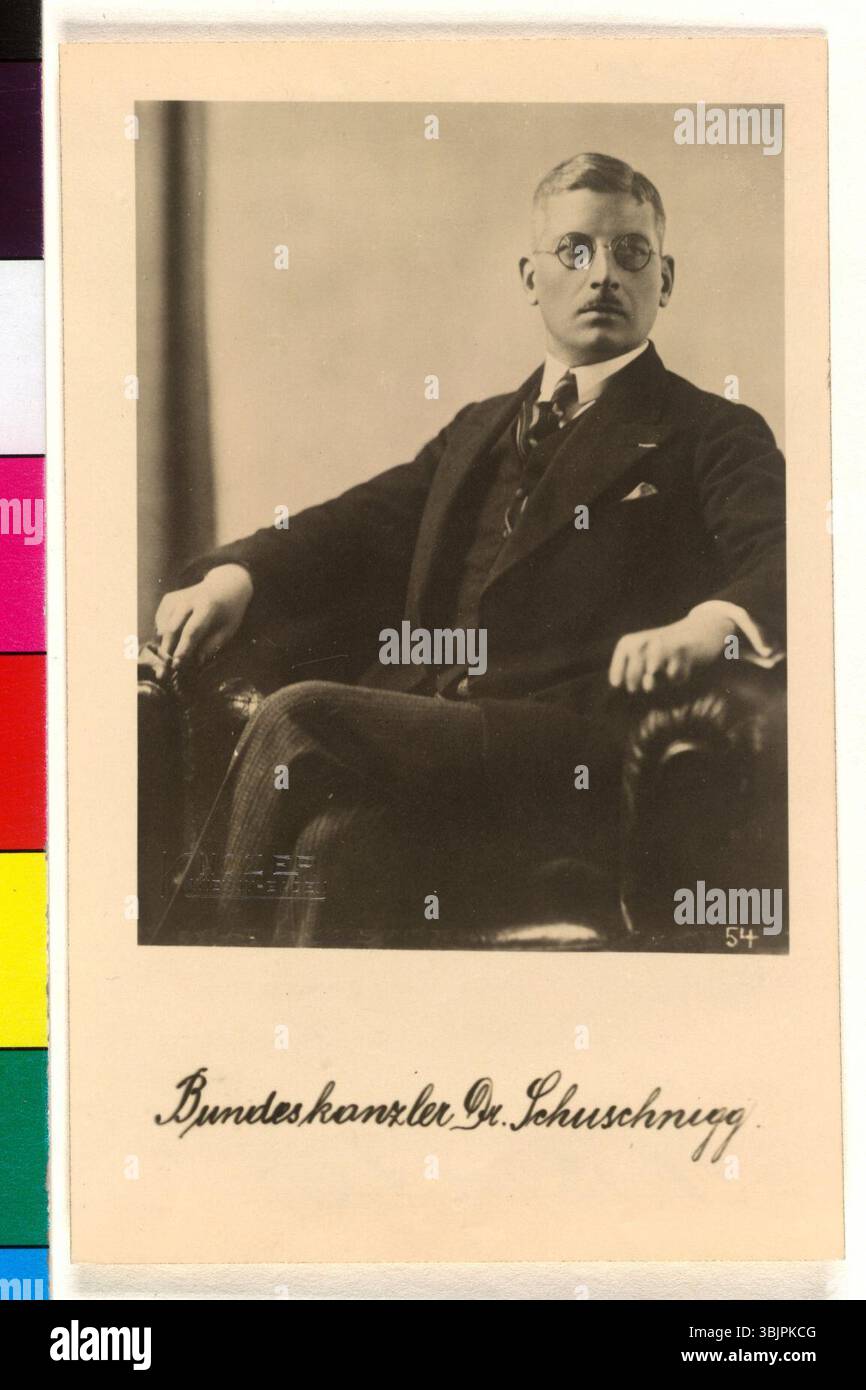 Kurt von Schuschnigg - Fritz Knozer. Banque D'Images