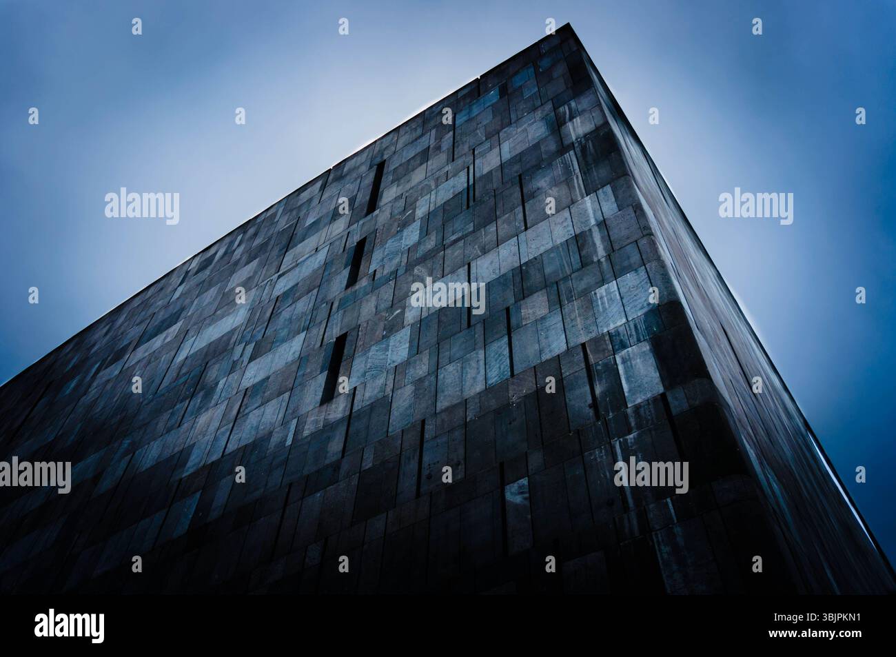 Plan d'angle de construction triangulaire abstrait Banque D'Images