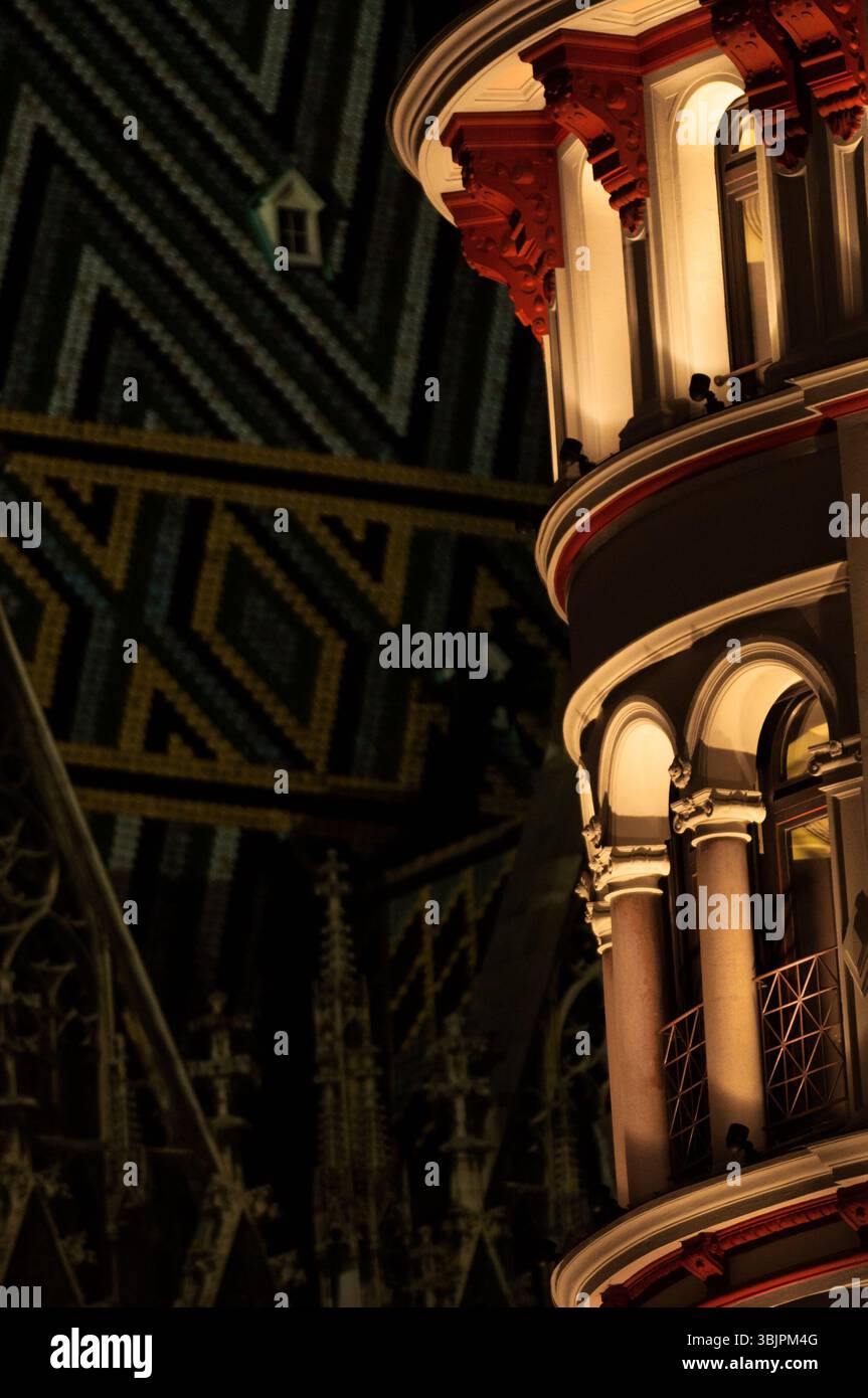 Tour abstraite en différentes couleurs Banque D'Images