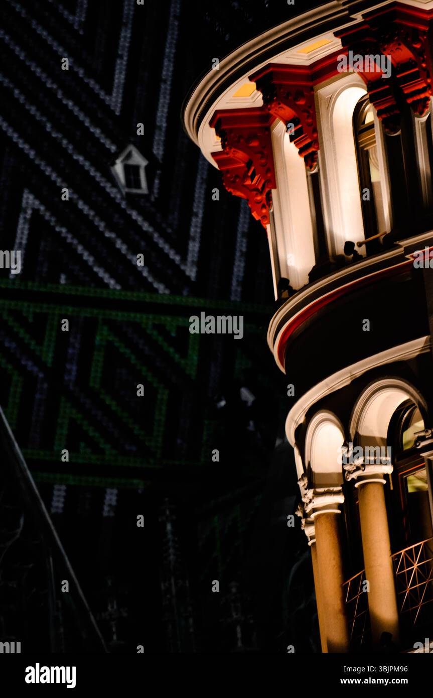 Tour abstraite en différentes couleurs Banque D'Images