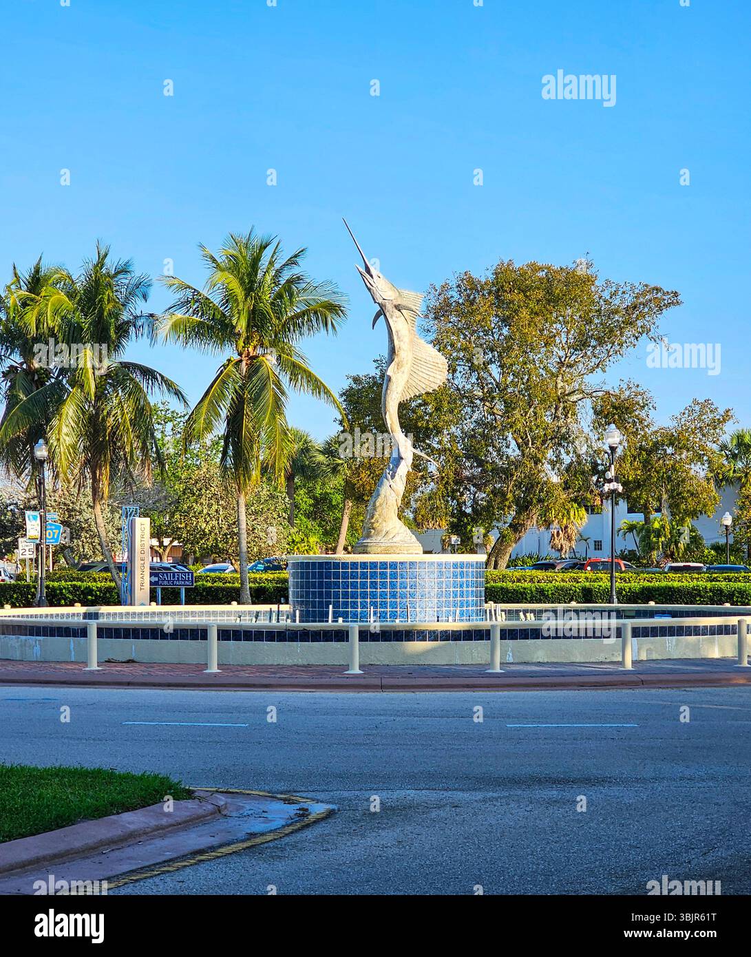 Sailfish Fountain, Stuart, Floride Banque D'Images