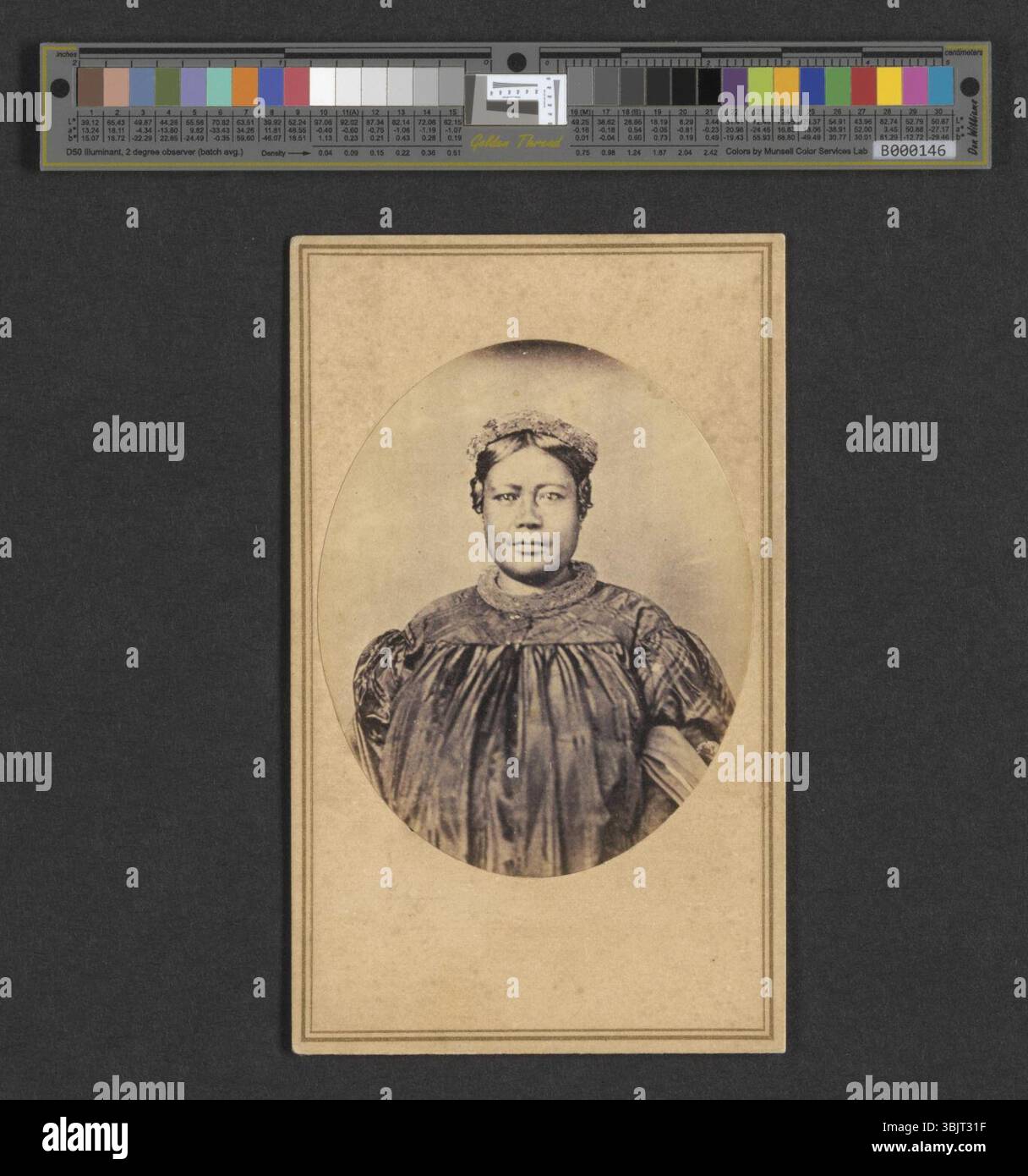 Laura Konia, photographie de William Shew original). Banque D'Images