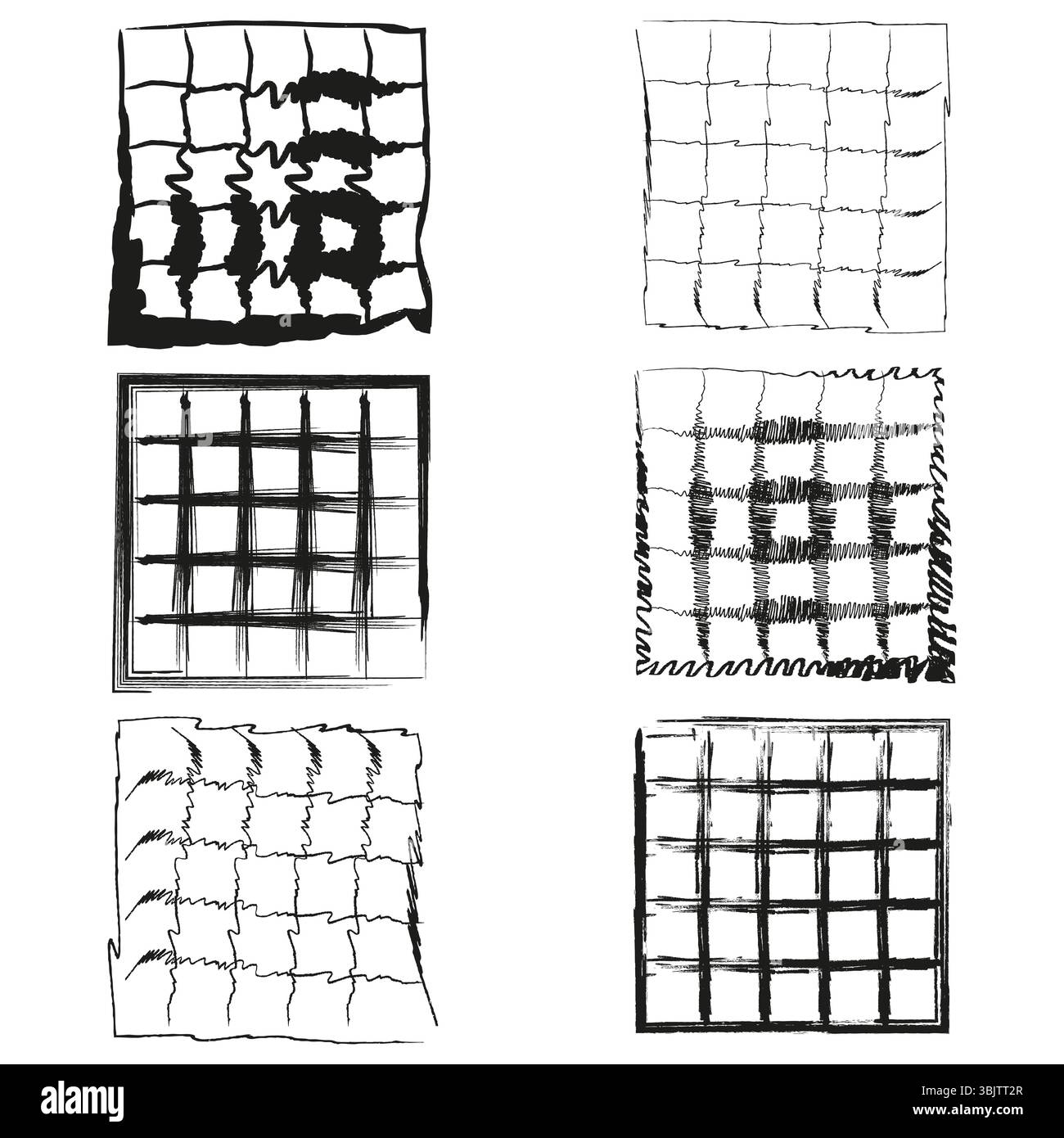 Motif de grille défini. Maillages carrés déformés. Lignes déformées vectorielles. Conception de structure abstraite. Illustration de Vecteur