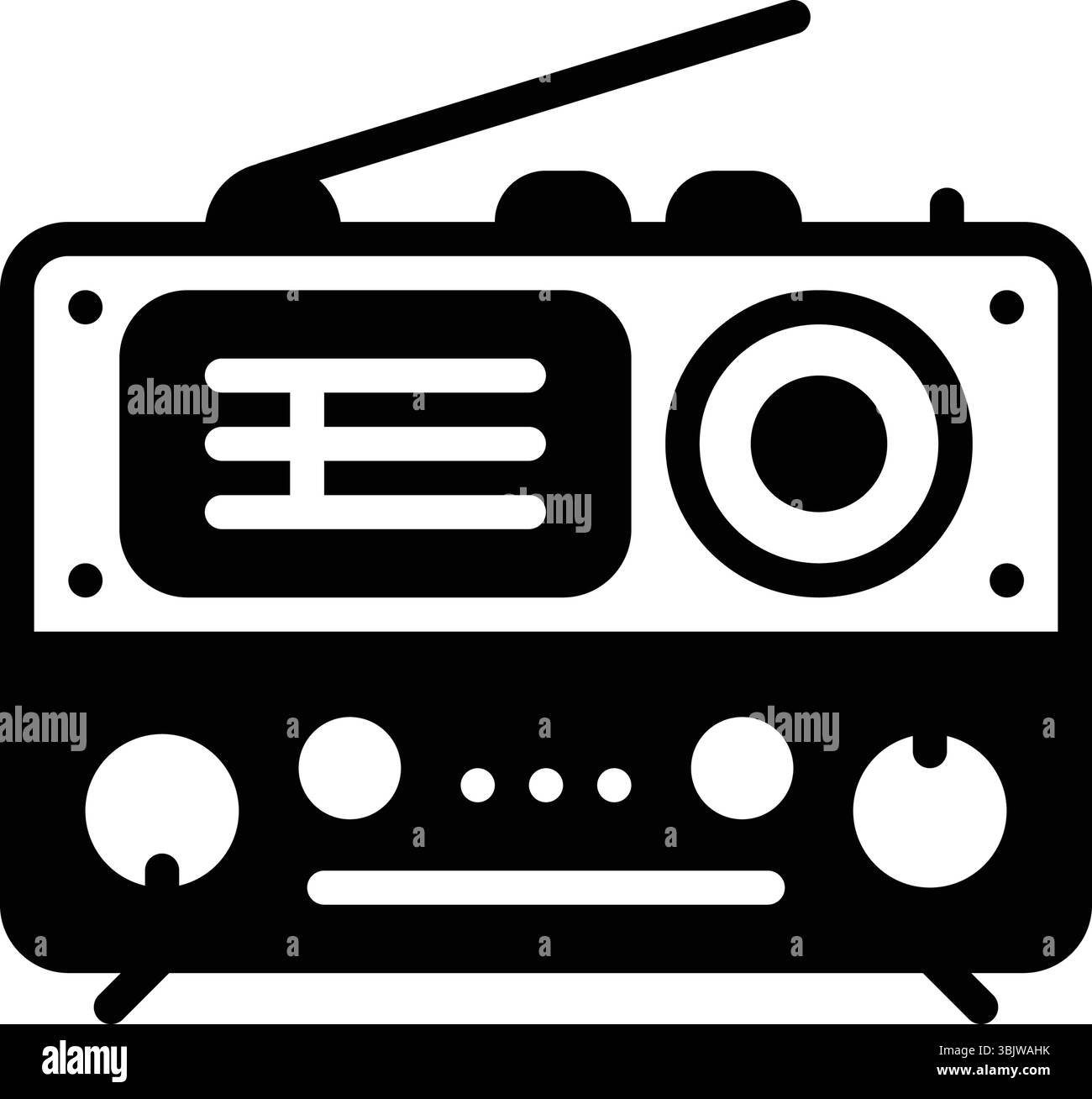 Icône pour radio, communication Illustration de Vecteur