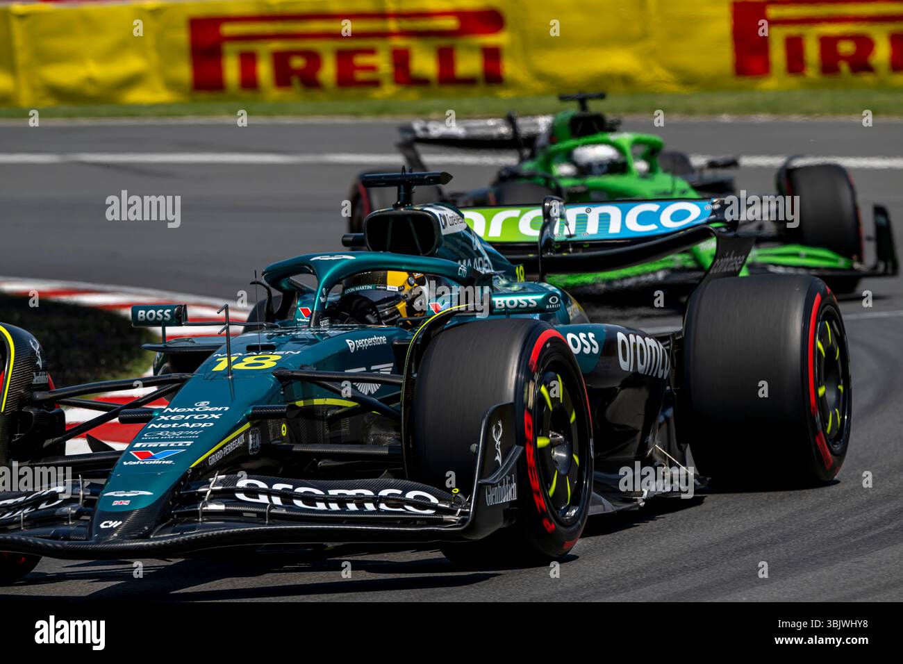 Montréal, Canada, 14 juin 2025, lance Stroll, du Canada concourt pour Aston Martin F1. La qualification pour le Grand Prix du Canada 2025, qui a lieu à Montréal, Canada. Crédit : Michael Potts/Alamy Live News Banque D'Images