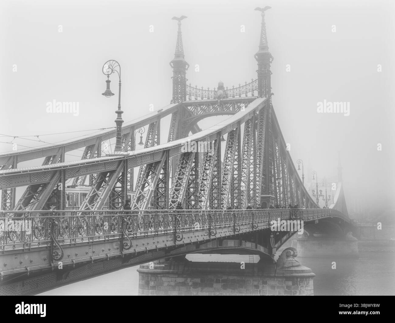 Budapest brumeux et magique Banque D'Images