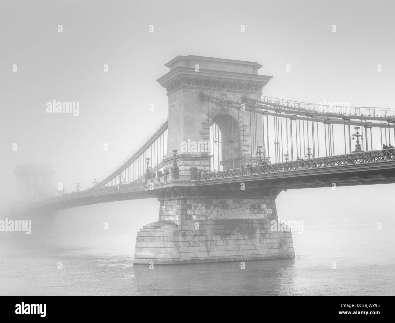 Budapest brumeux et magique Banque D'Images