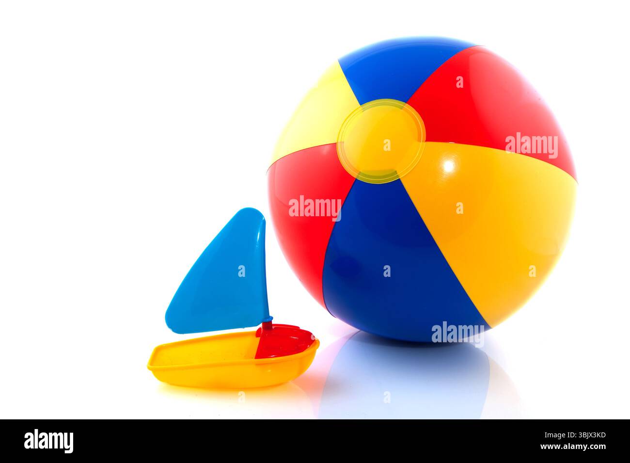 Ballon de plage avec voile Banque D'Images