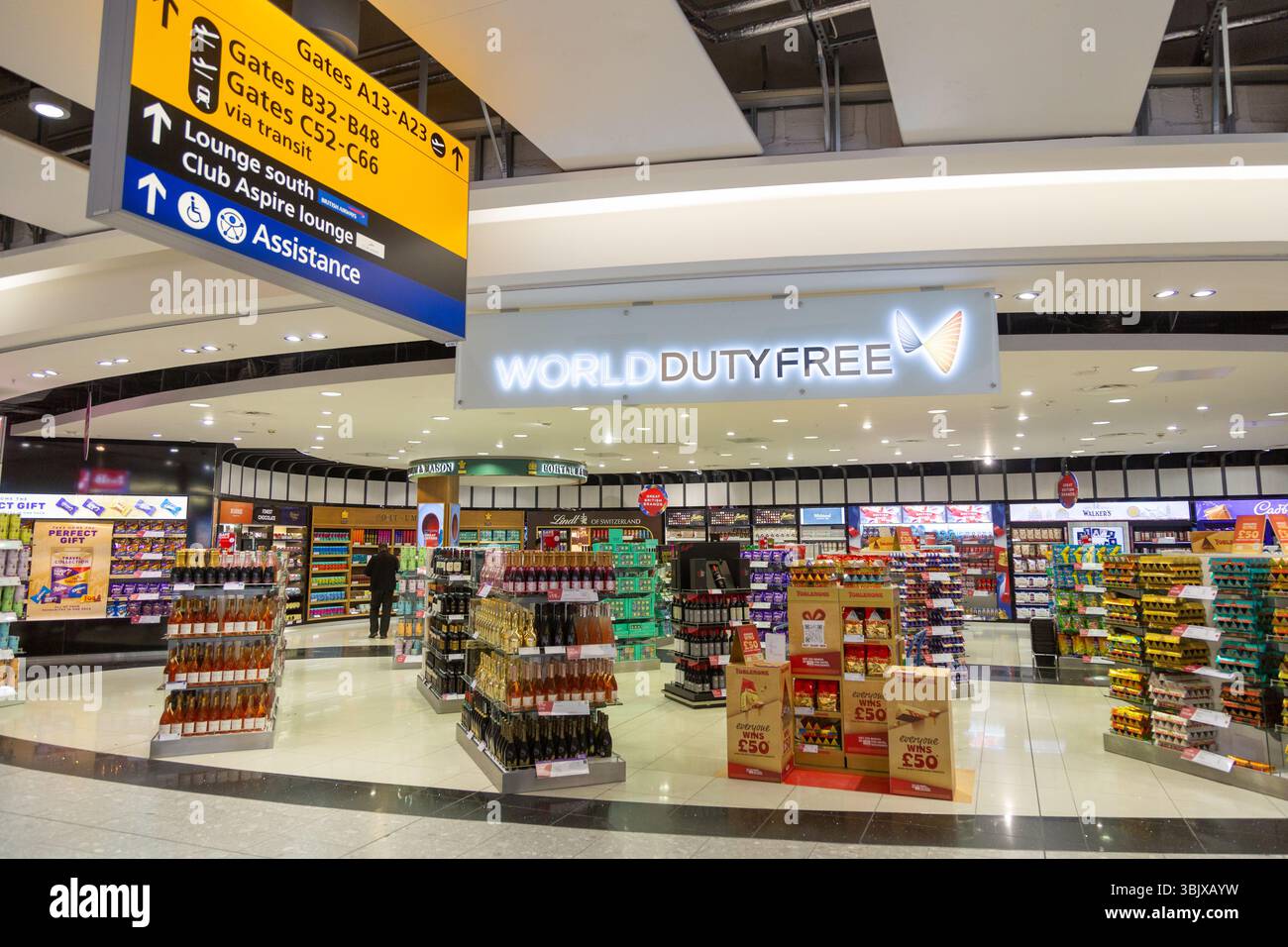 Boutique hors taxes à l'aéroport international de Sydney, Sydney, Nouvelle-Galles du Sud, Australie Banque D'Images