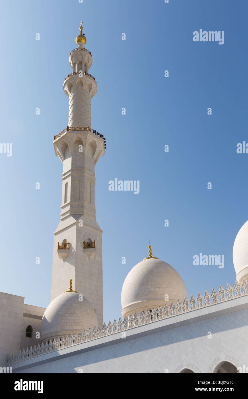 La Mosquée Sheikh Zayed à Abu Dhabi Banque D'Images