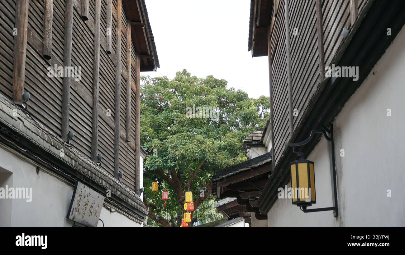 Three Lanes and Seven Always à Fuzhou – Une promenade dans le quartier culturel historique de la Chine Banque D'Images