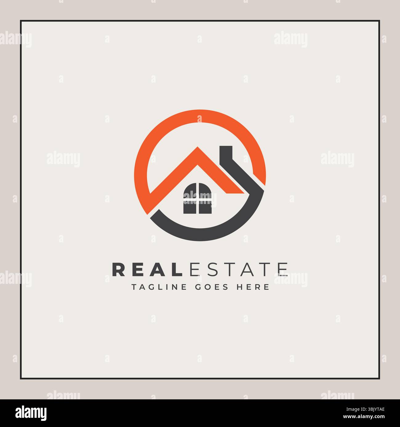 Logo de l'agent immobilier Illustration de Vecteur