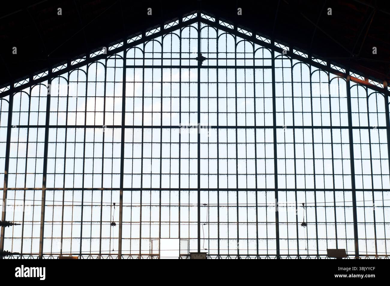 Résumé : bâtiments industriels Banque D'Images