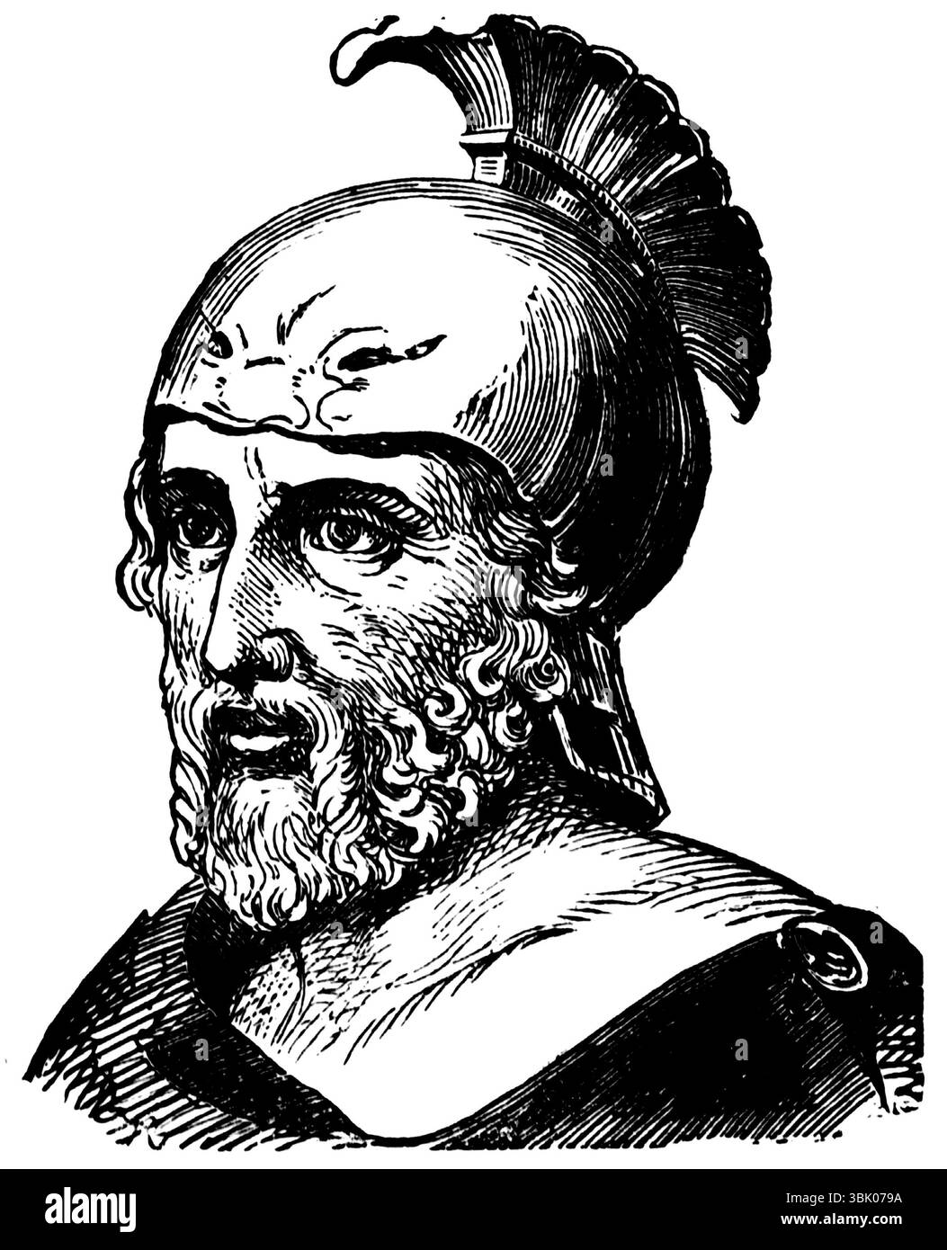 Philippe II de Macédoine (382-336 av. J.-C.). Roi de Macédoine. Gravure. 19thc. Banque D'Images