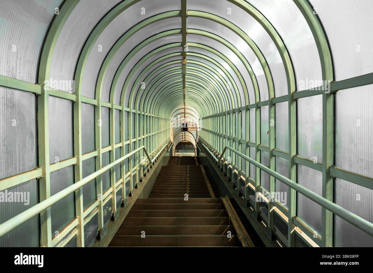 Couloir avec prise de vue en angle de la lumière du soupir Banque D'Images