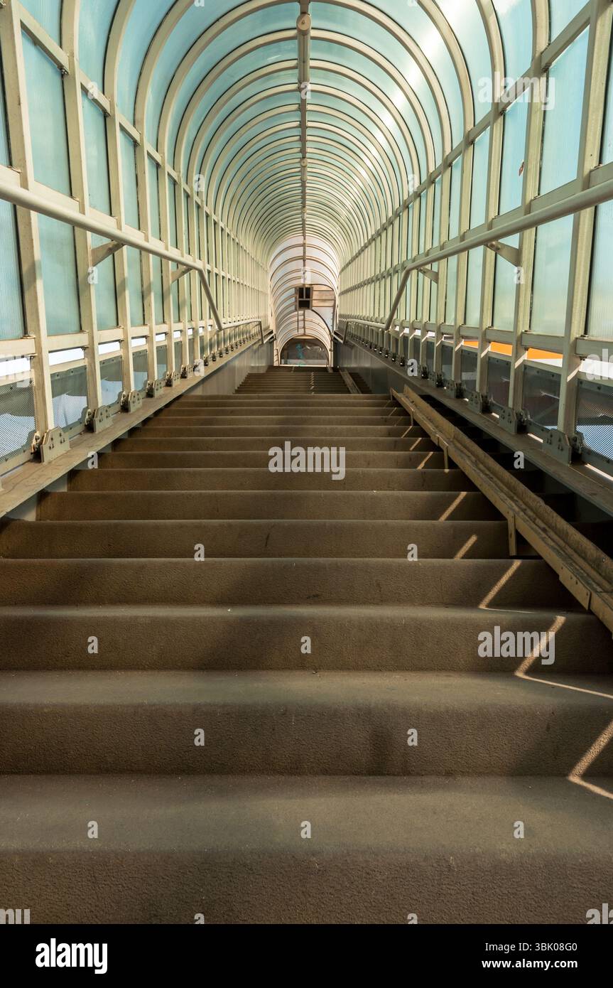 Couloir avec prise de vue en angle de la lumière du soupir Banque D'Images