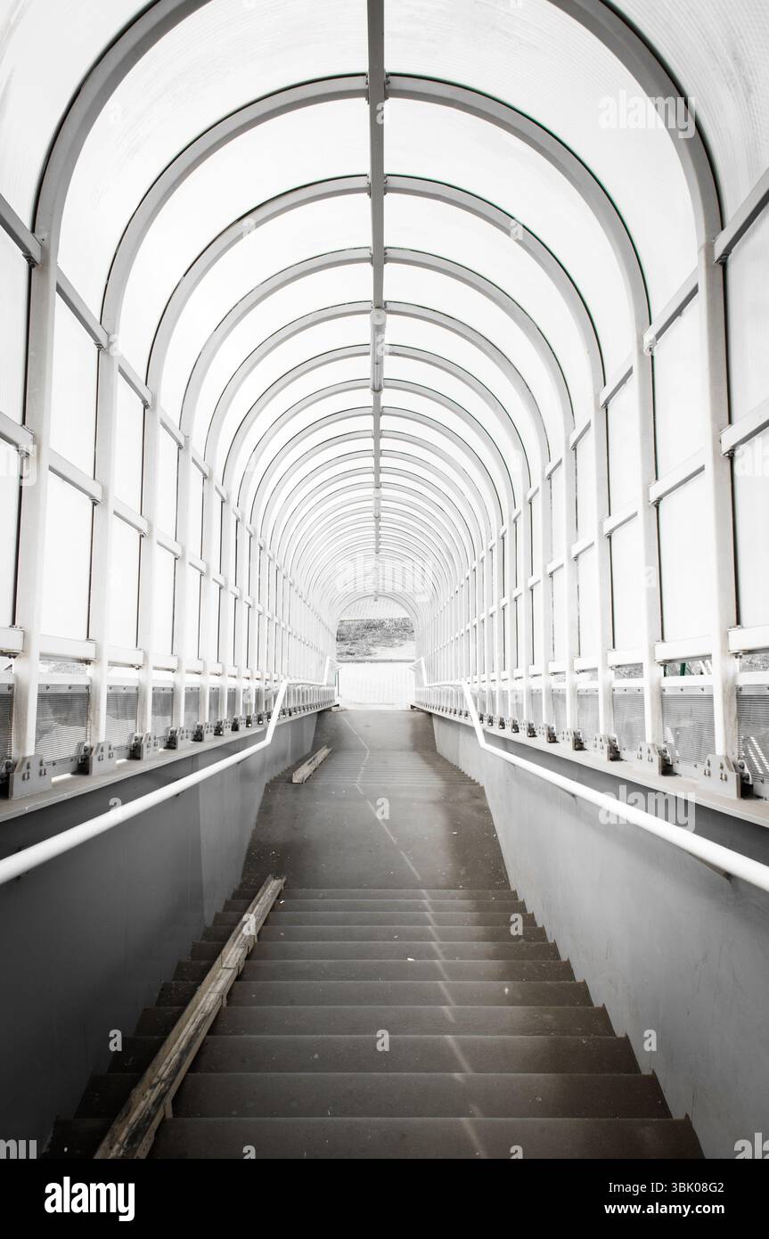 Couloir avec prise de vue en angle de la lumière du soupir Banque D'Images