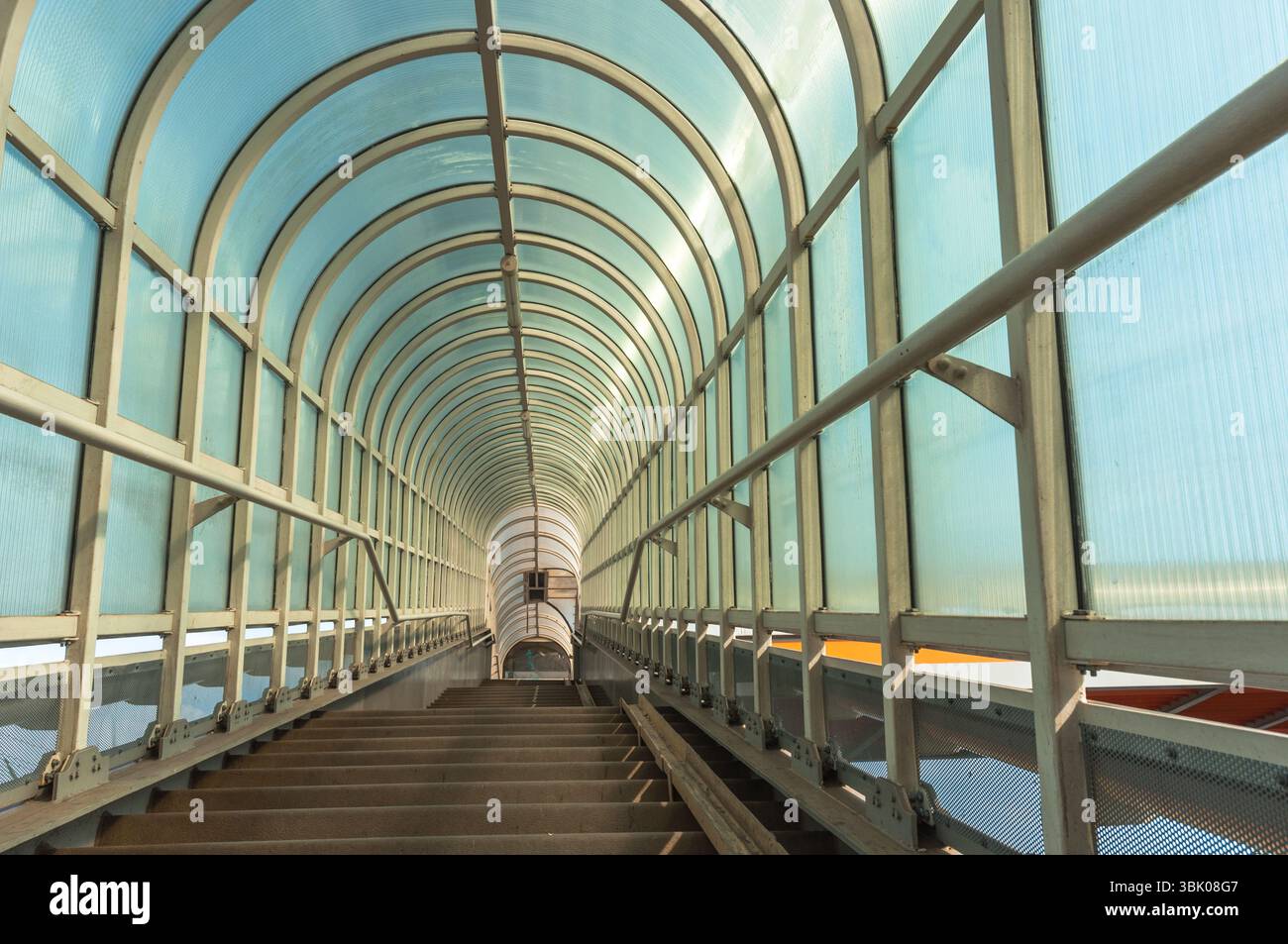 Couloir avec prise de vue en angle de la lumière du soupir Banque D'Images