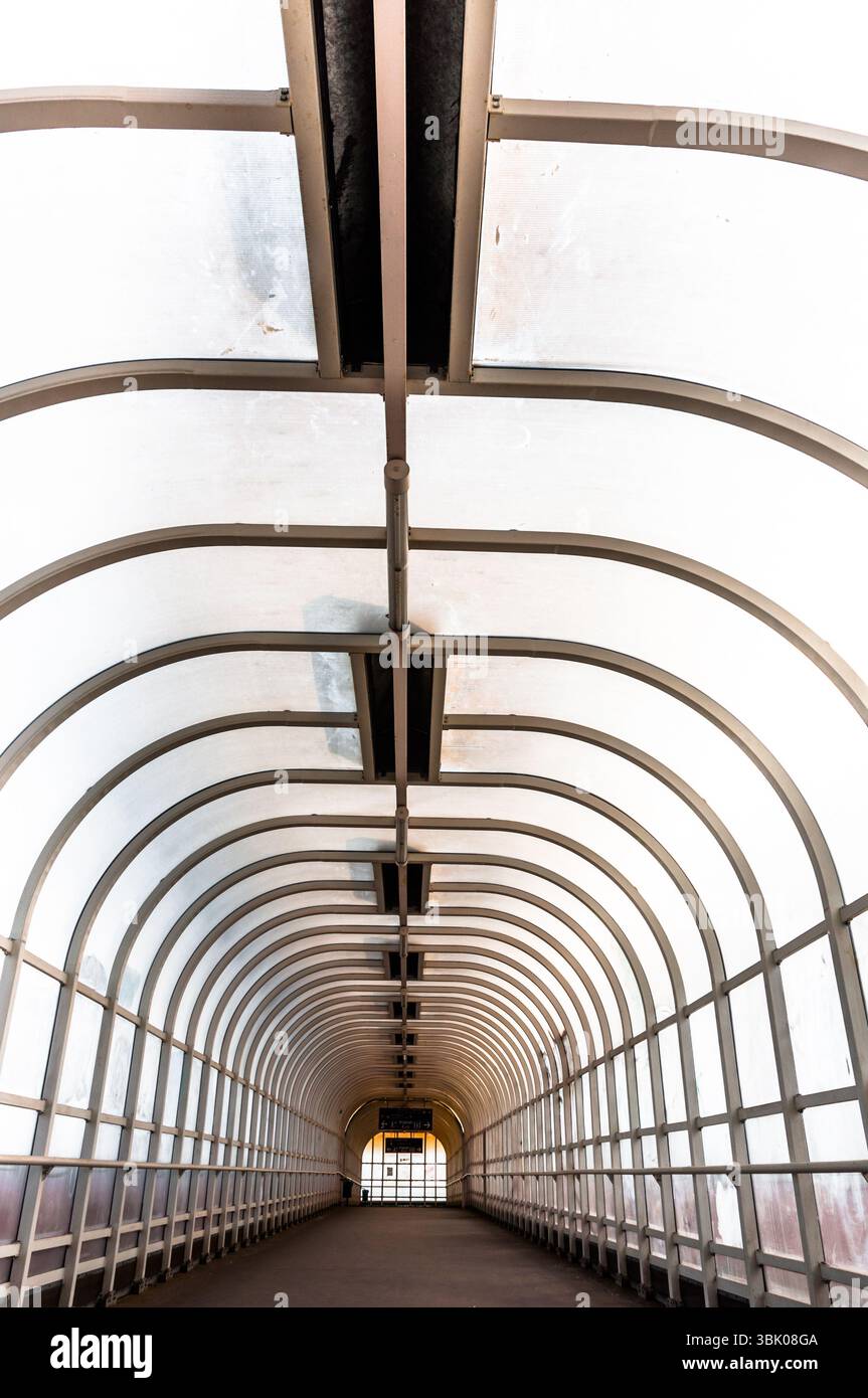 Couloir avec prise de vue en angle de la lumière du soupir Banque D'Images