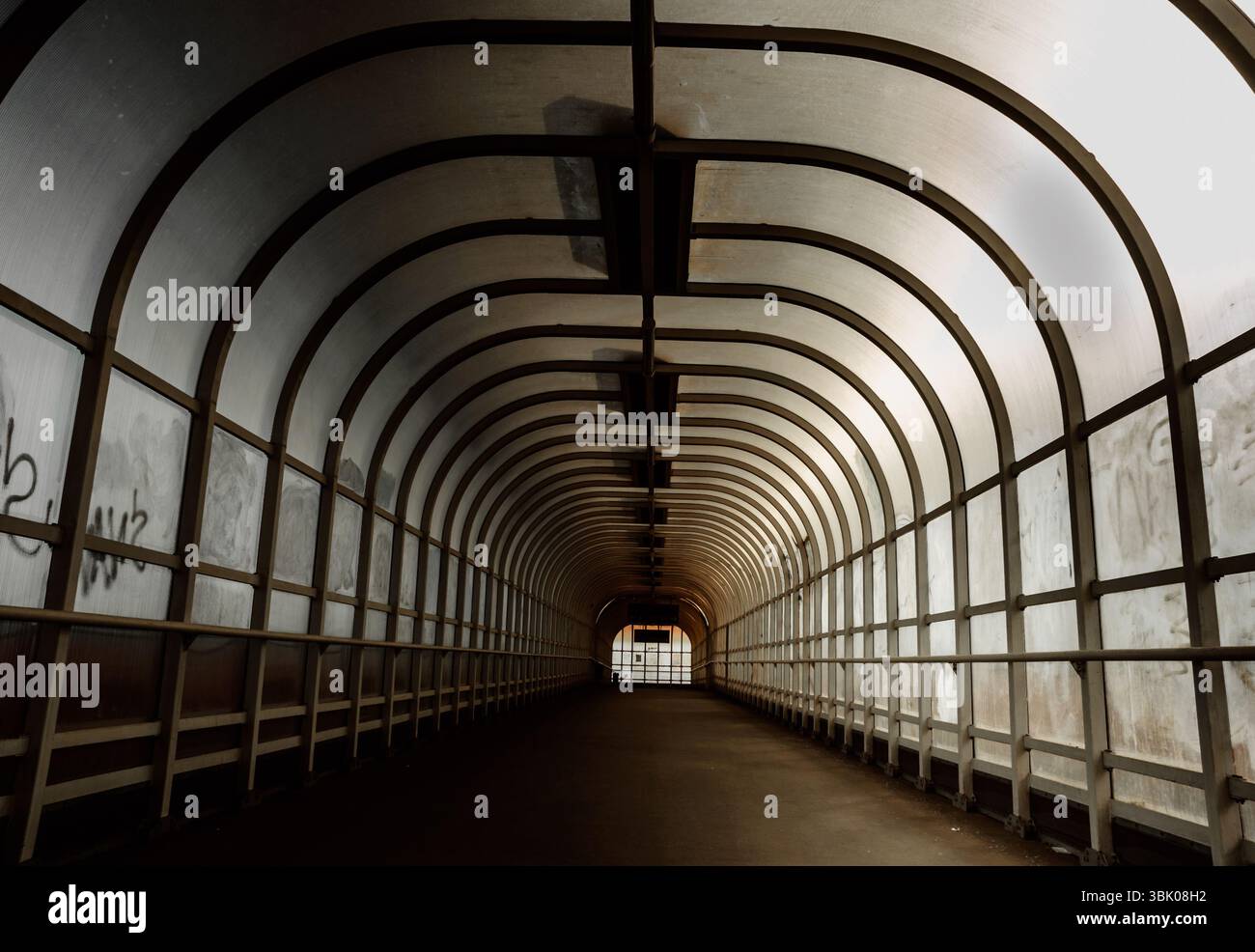 Couloir avec prise de vue en angle de la lumière du soupir Banque D'Images