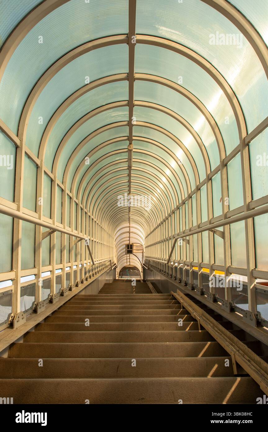 Couloir avec prise de vue en angle de la lumière du soupir Banque D'Images