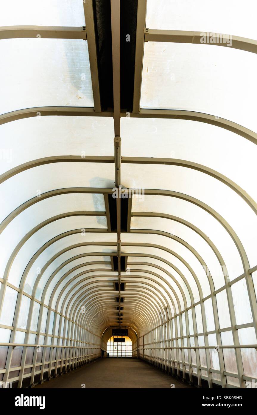 Couloir avec prise de vue en angle de la lumière du soupir Banque D'Images