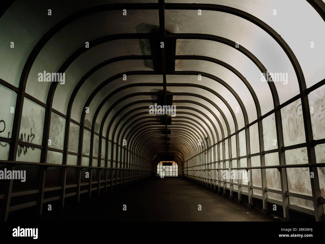 Couloir avec prise de vue en angle de la lumière du soupir Banque D'Images