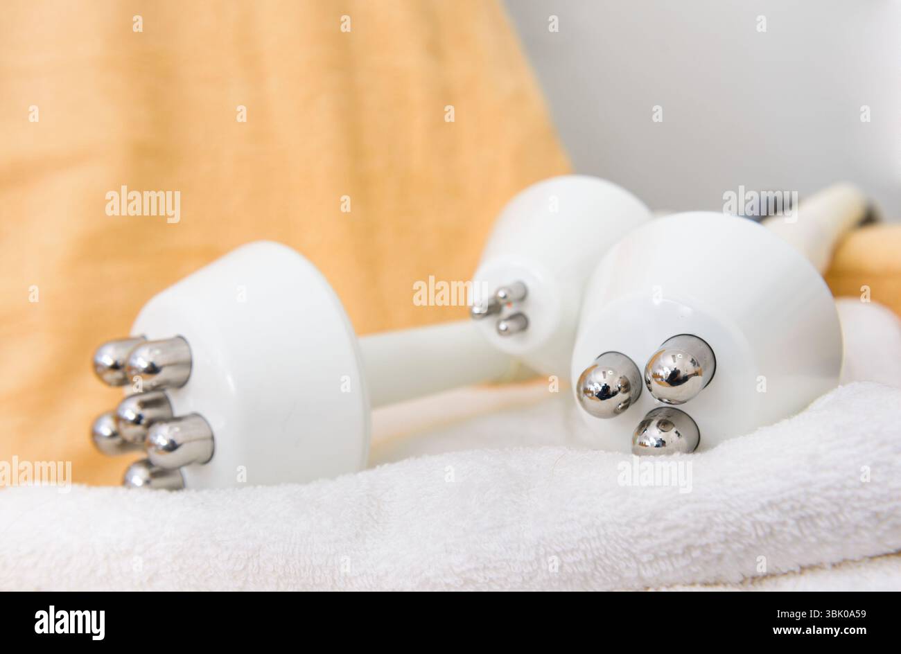 Différents types d'équipement cosmétique au spa Banque D'Images