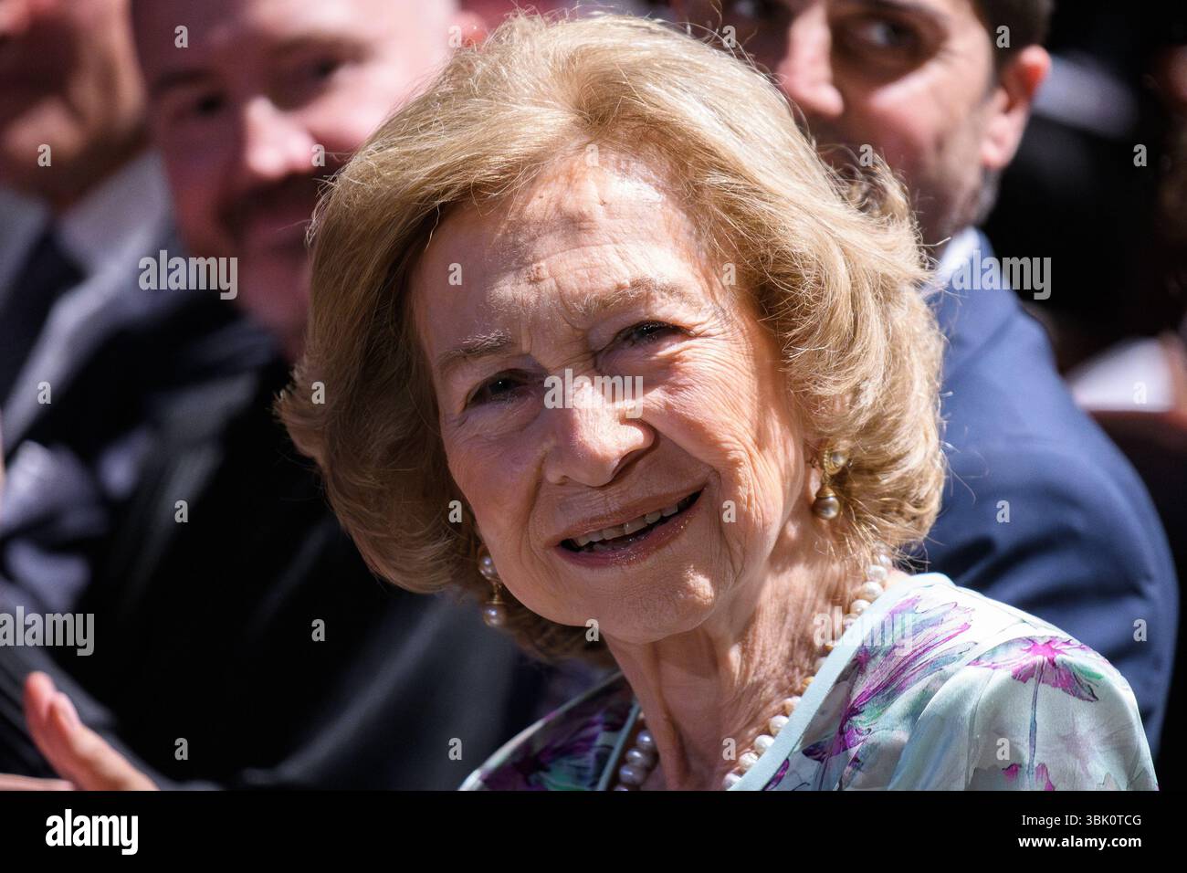 Reine Sofia d'Espagne lors de la cérémonie de clôture des cours à l'École de musique Reina Sofia au Musée Reina Sofia de Madrid le 17 juin 202 Banque D'Images