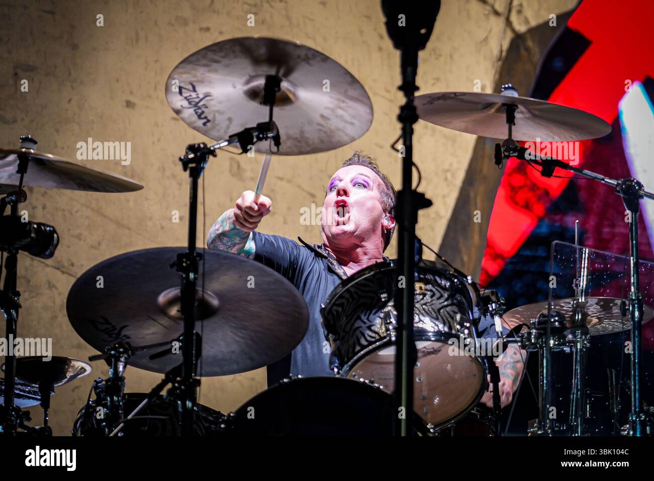 Green Day, sur scène à Firenze Rocks 2025, sur Visarno Arena (Firenze) Banque D'Images