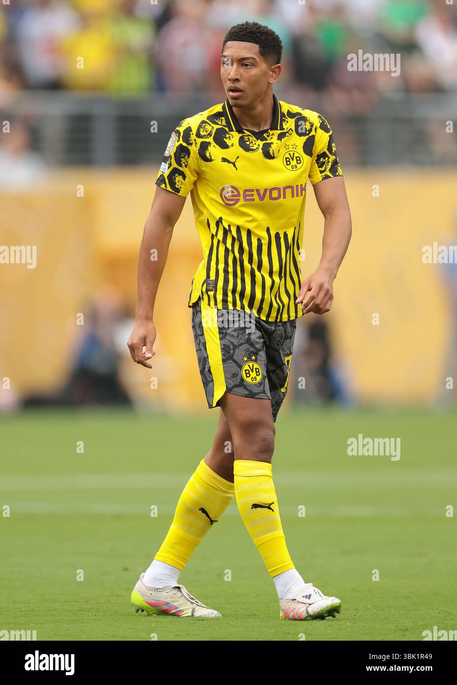 New Jersey, États-Unis. 17 juin 2025. Jobe Bellingham, du Borussia Dortmund, regarde le match de la Coupe du monde des clubs Fluminense FC vs Borussia Dortmund au Metlife Stadium, New Jersey. Le crédit photo devrait se lire : Jonathan Moscrop/Sportimage crédit : Sportimage Ltd/Alamy Live News Banque D'Images