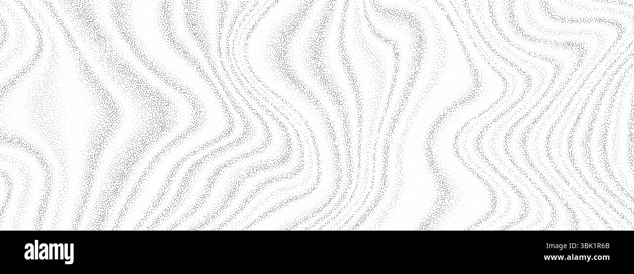Texture de sable liquide stipple. Fond abstrait de fumée pointillée. Recouvrement de vagues D'ECOULEMENT de fluide. Gradient de fond de bruit grunge granuleux pour bannière, affiche, brochure. Taches, particules, granulés. Vecteur Illustration de Vecteur